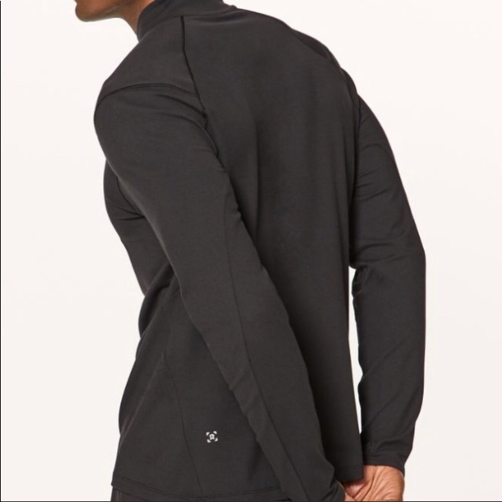 NWT BLACK LULULEMON SURGE WARM 1/2 ZIP - Small - Picture 2 of 7